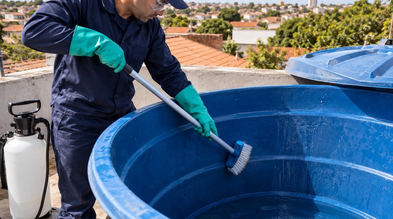 Higienização e Desinfecção da Caixa d'Água em Serra‑ES